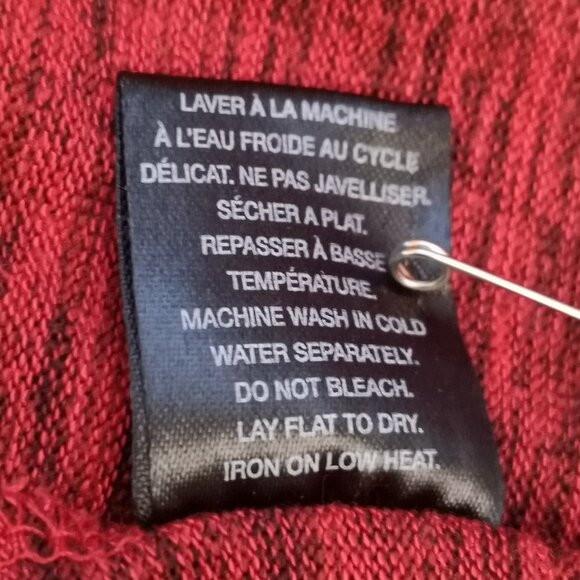 2 / $30.00 - Lily Morgan Ladies Size XL 1/4 Zip Red with Black Tweed Maxi Dress - Picture 5 of 10